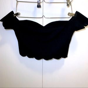 Scalloped Edge Crop Top